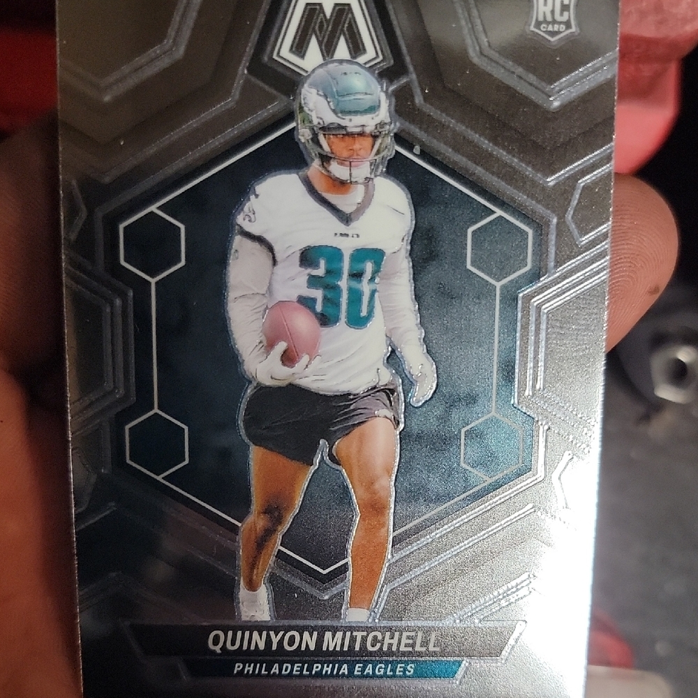 Philadelphia Eagles Football Trading Card - Silver and Black